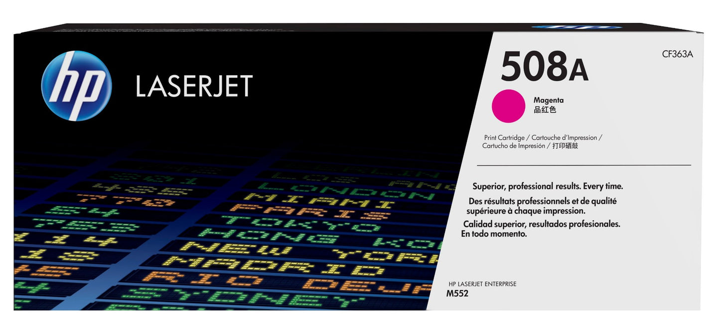 HP CF363A/508A Magenta Toner Cartridge (5K pages, HP CLJ M 552)