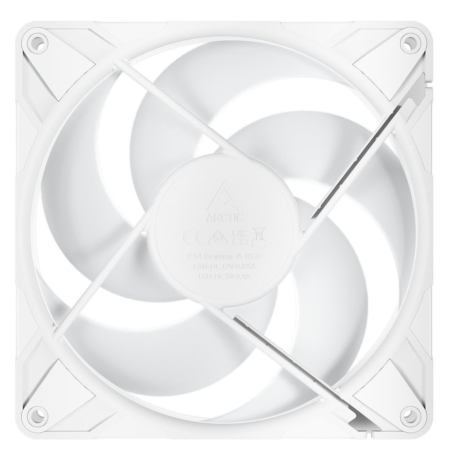 ARCTIC Freezer P14 Pro Reverse A-RGB (White) - 140 mm A-RGB PWM Fan with Cable Cooling