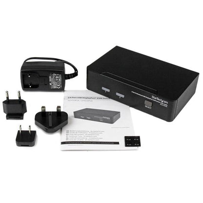 StarTech.com 2 Port Professional USB DisplayPort KVM Switch with Audio - TAA