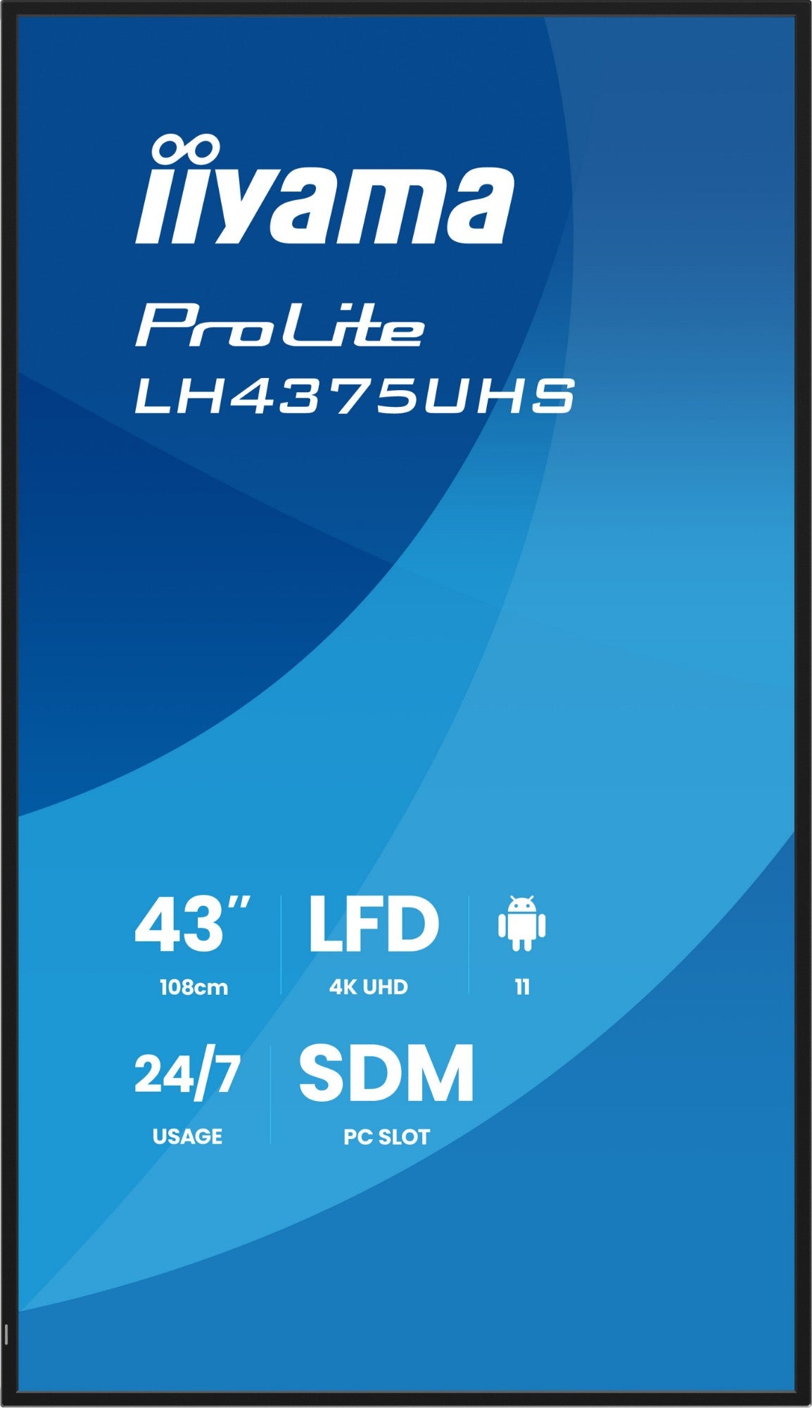 iiyama LH4375UHS-B2AG Signage Display Digital signage flat panel 42.5" 4K UHD IPS Monitor