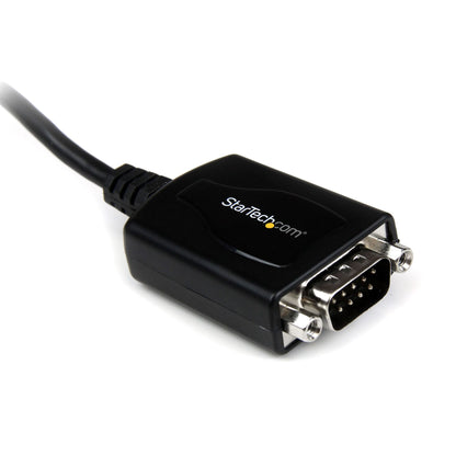 StarTech.com 1 ft USB to RS232 Serial DB9 Adapter Cable with COM Retention - TAA Hub