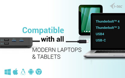 i-tec Power Delivery W USB-C Docking Station 100W (CKPDPRO)