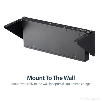 StarTech.com 4U 19in Steel Vertical Wall Mount Equipment Rack Bracket - TAA