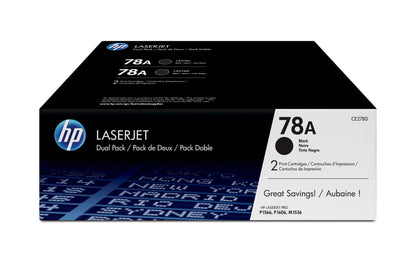 HP CE278AD/78A Black Toner Cartridge (2.1K pages, HP Pro P 1600)