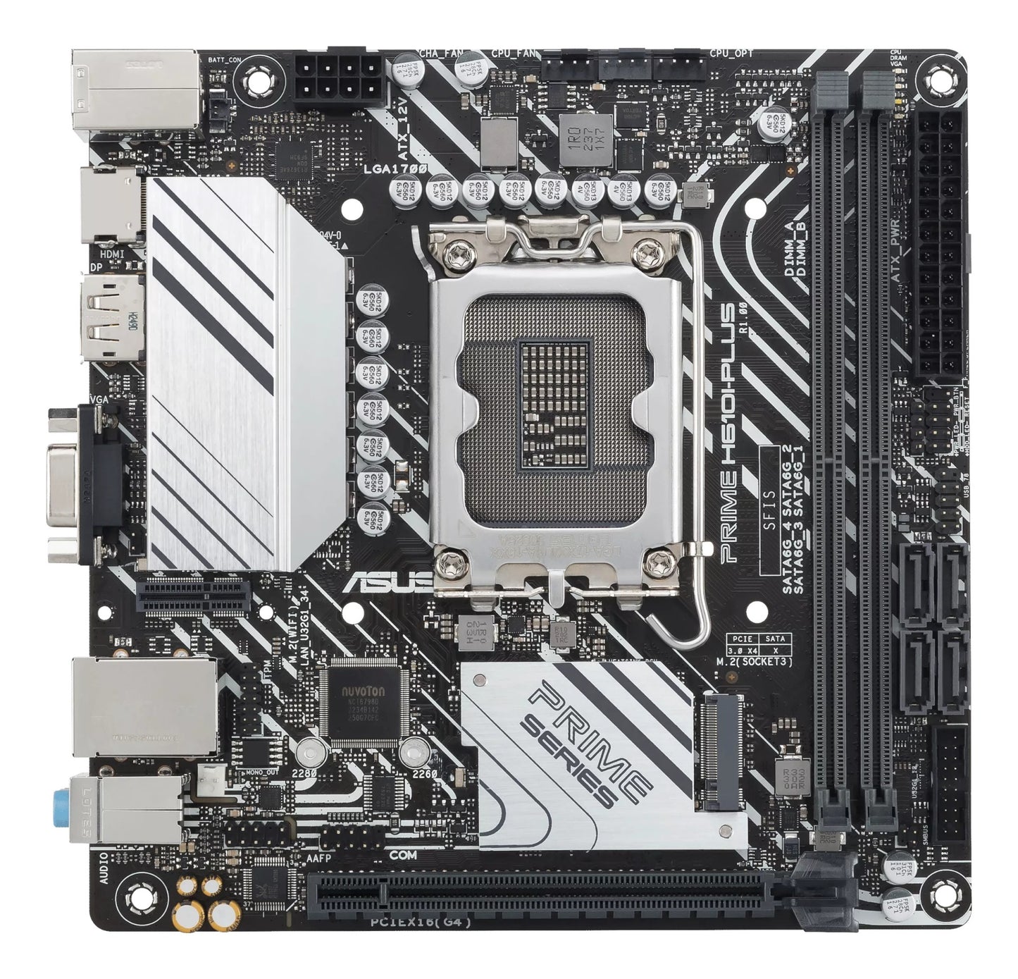 ASUS PRIME H610I-PLUS-CSM Intel H610 LGA 1700 mini ITX Motherboard
