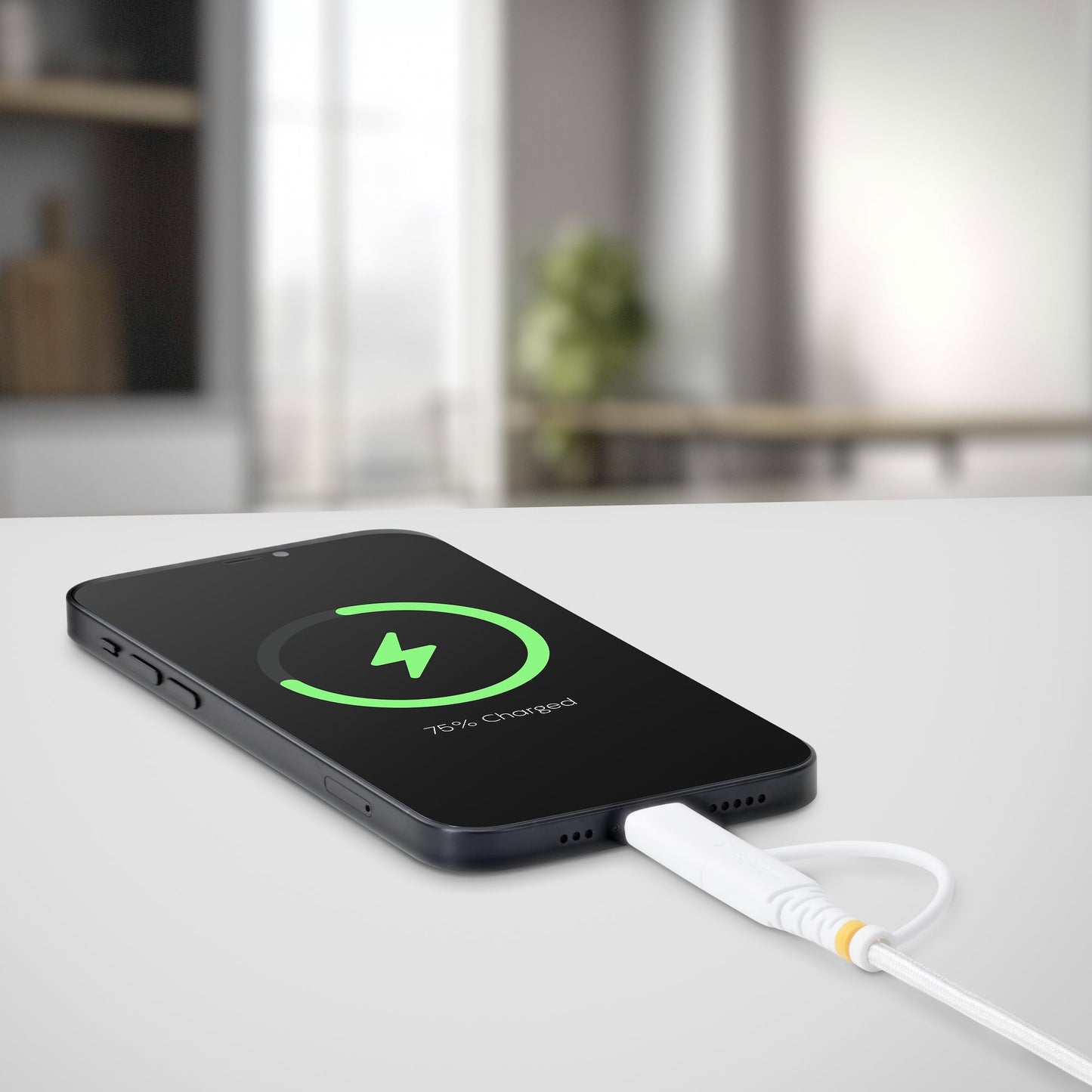 StarTech.com 1m (3ft) 2-in-1 Rugged USB-C Charging Cable with Lightning Adapter