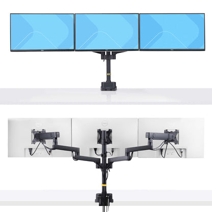 StarTech.com Desk Mount Triple Monitor Arm For Up To Three 27in Screens, VESA