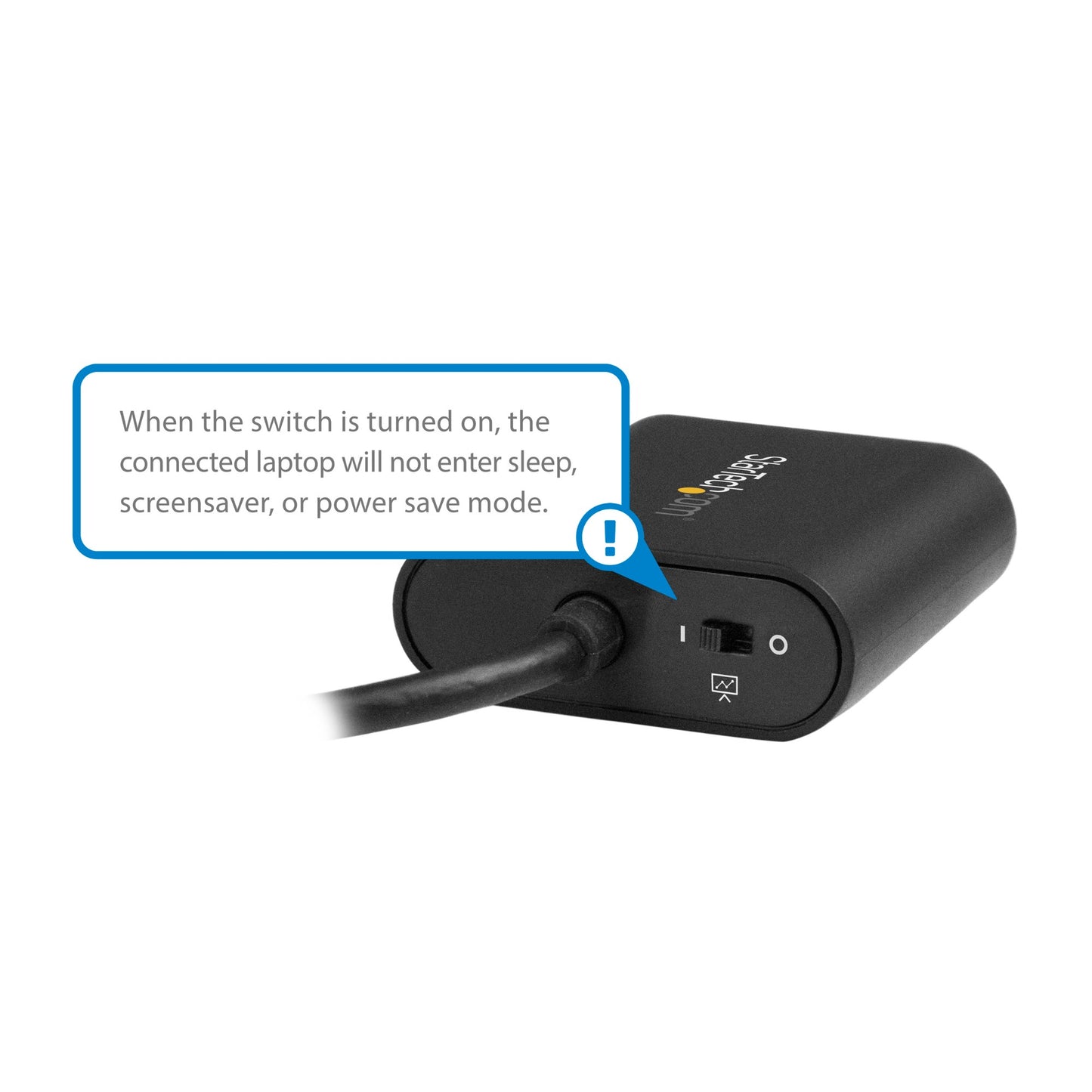 StarTech.com USB-C to VGA Adapter - with Presentation Mode Switch - 1920x1200 Hub