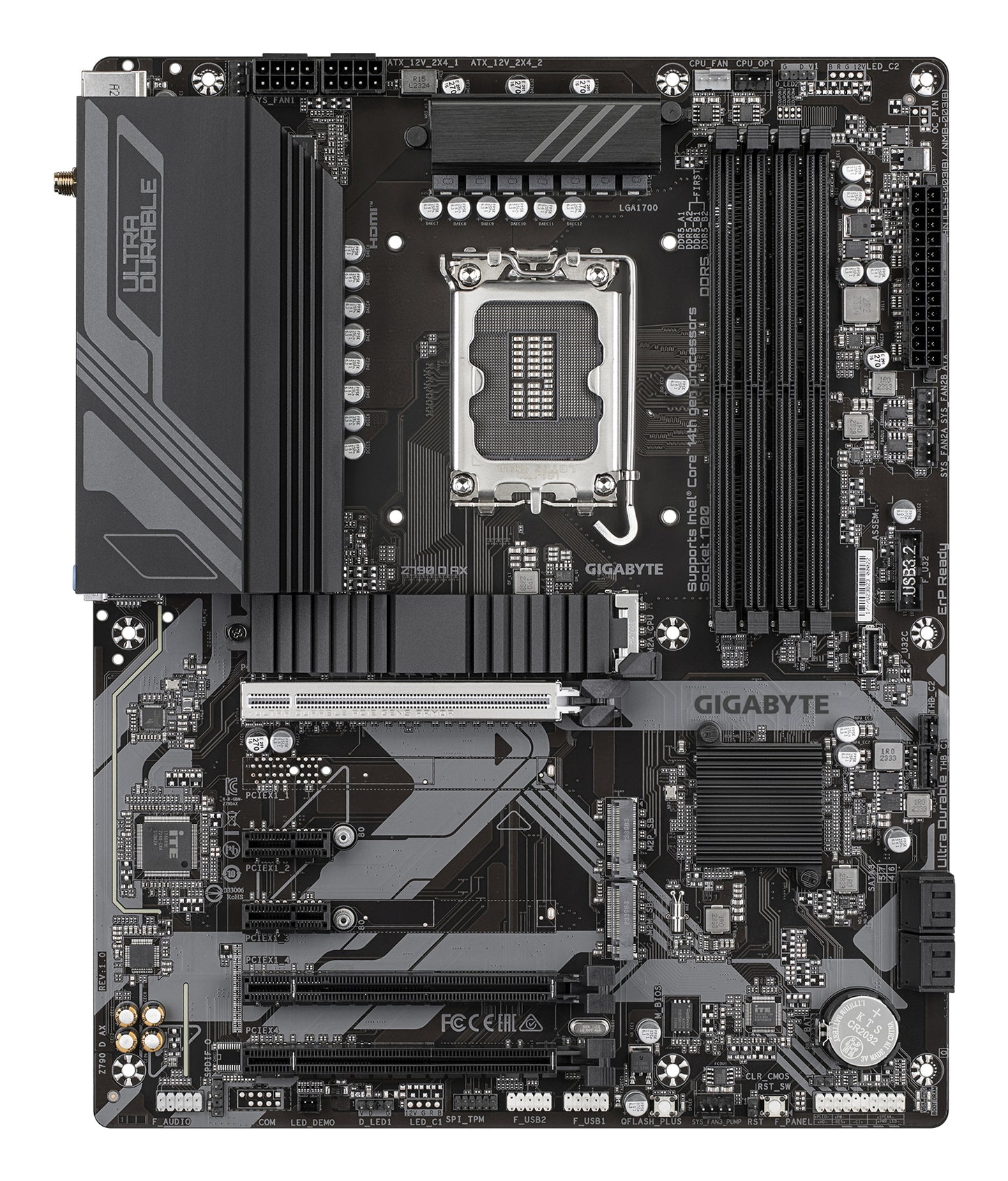 Gigabyte Z790 D AX Motherboard - Supports Intel Core 14th Gen CPUs, 12+1+1 Phases