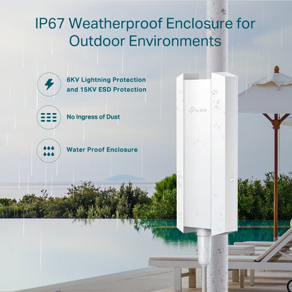 TP-LINK Omada AX3000 Indoor/Outdoor WiFi 6 Access Point WiFi 6 Networking