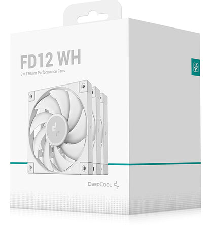 DeepCool FD12 WH-3 IN 1 Computer case Fan 12 cm White 3 pc(s) Cooling