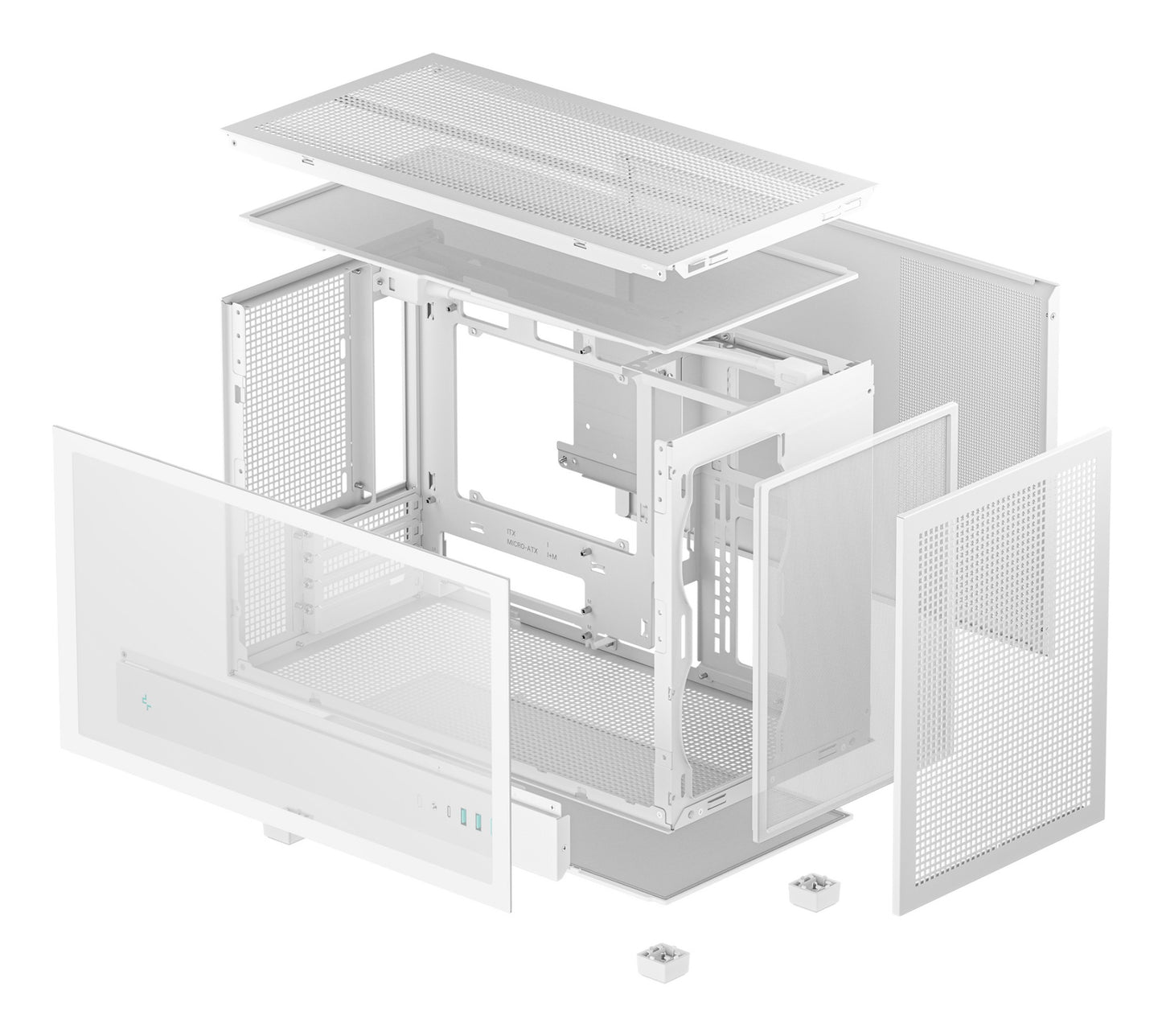 DeepCool CH260 WH Micro Tower White PC Case