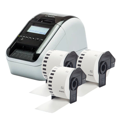 Brother QL-820NWBCVM label printer Direct thermal Colour 300 x 600 DPI 176 mm/sec