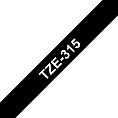 Brother TZE-315 DirectLabel white on black Laminat 6mm x 8m for Brother P-Touch TZ Labels