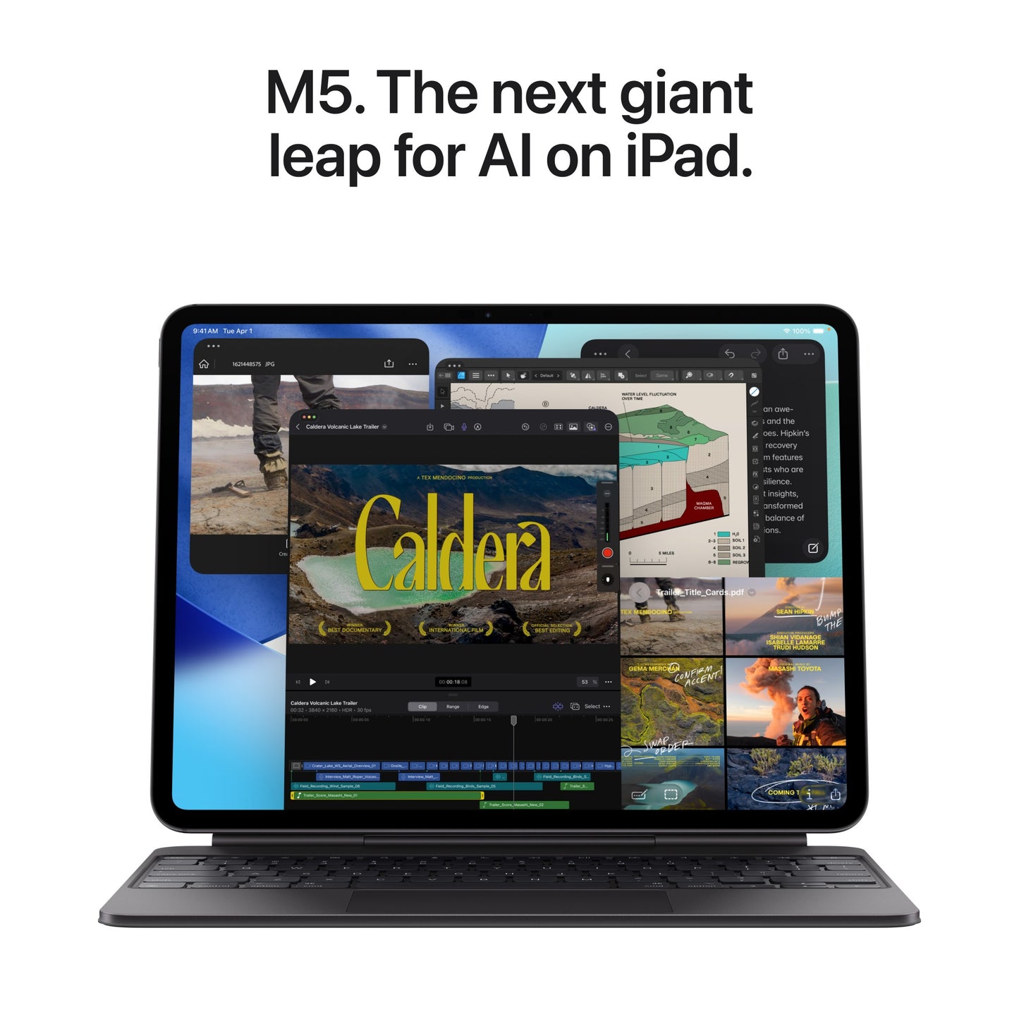Apple iPad 13-inch Pro Wi‑Fi 256GB with standard glass - Space Black Mobile Computer