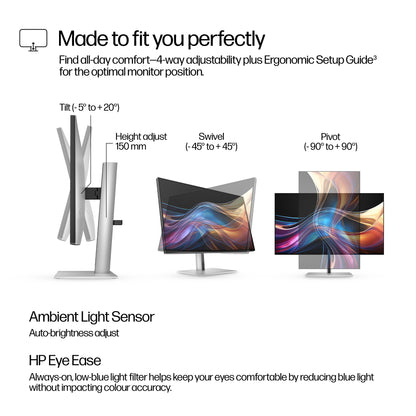 HP Series 7 Pro 727pq 27" QHD IPS 120Hz Monitor