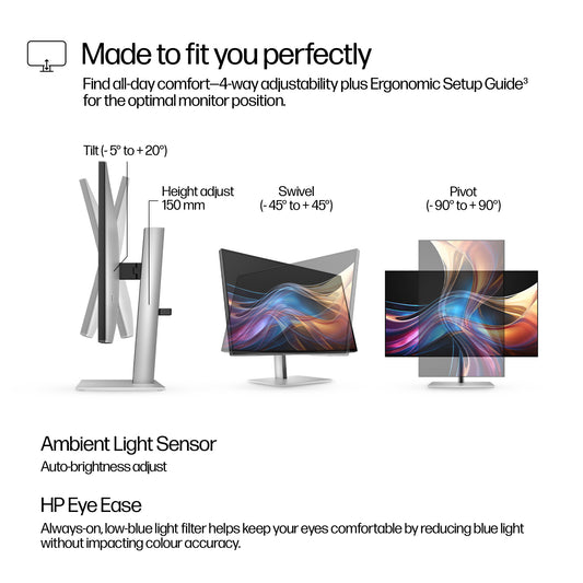 HP Series 7 Pro 727pq 27" QHD IPS 120Hz Monitor