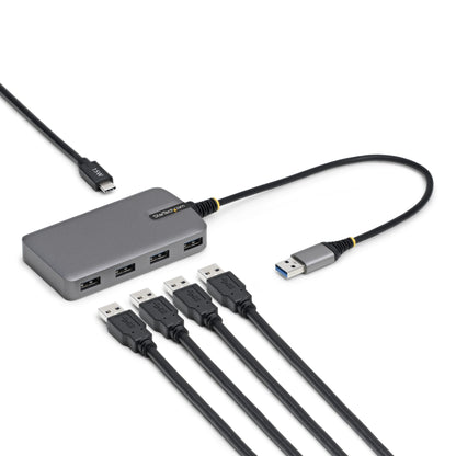 StarTech.com 4-Port USB-A Hub, 5Gbps, Bus Powered, USB-A to 4x USB-A Hub with USB-C
