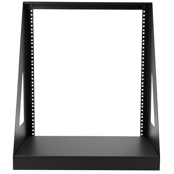 StarTech.com 12U 2-Post Open Frame Desktop Server Rack, 19in Compact Space-Saving