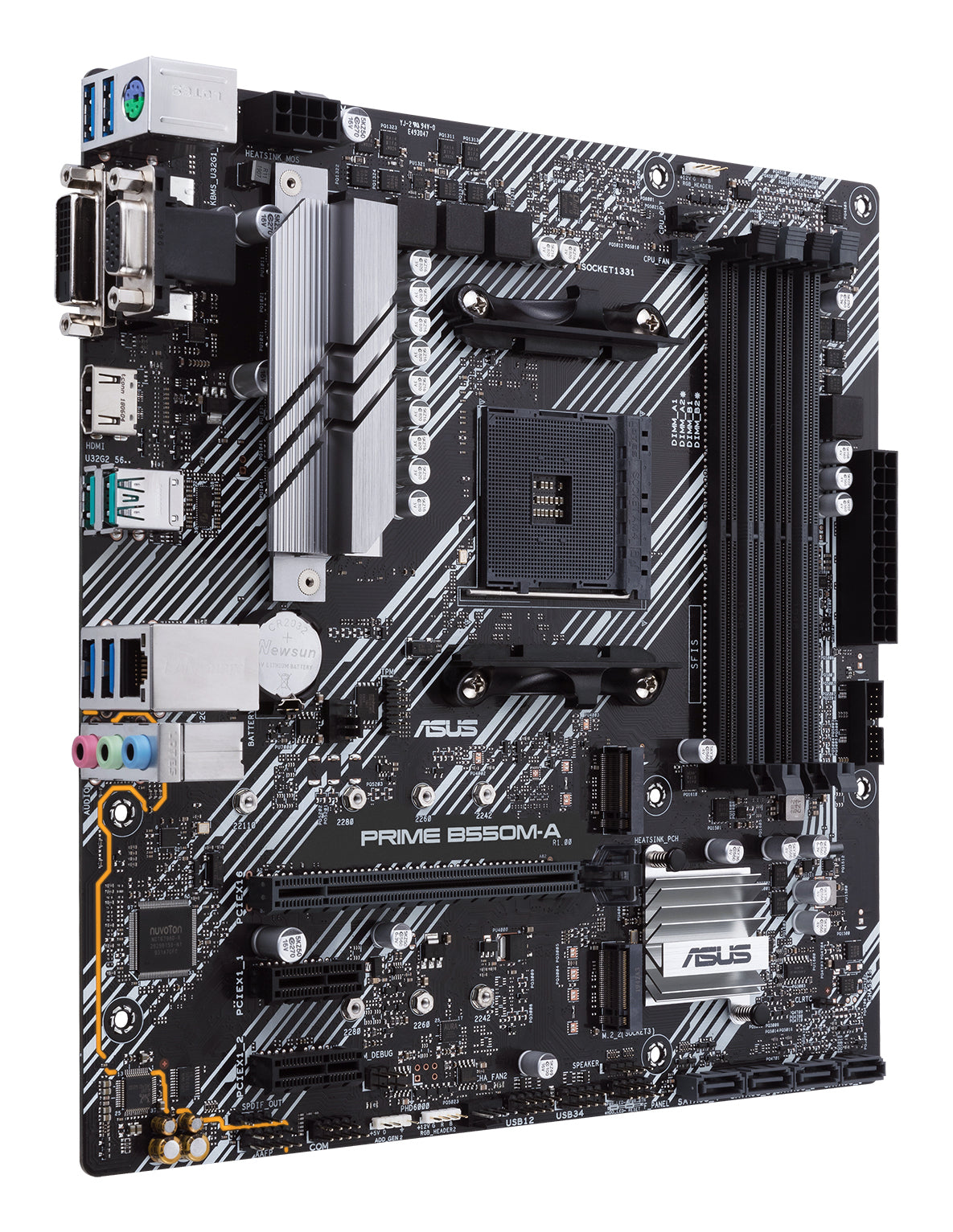 ASUS Prime B550M-A/CSM AMD B550 Socket AM4 micro ATX Motherboard
