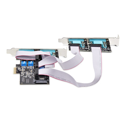 StarTech.com 4-Port Serial PCIe Card, Quad-Port PCI Express to RS232/RS422/RS485 Hub