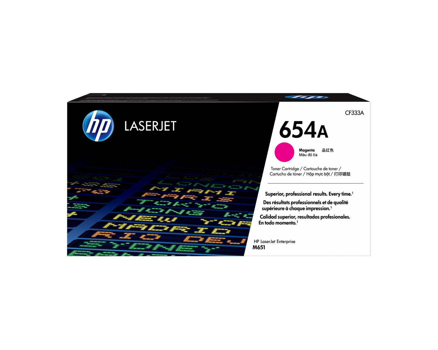 HP CF333A/654A Magenta Toner Cartridge (15K pages, HP Color LaserJet M 651)