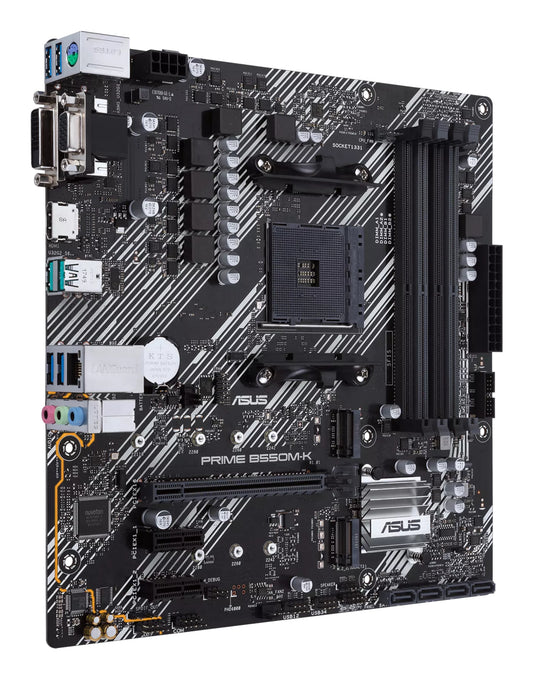 ASUS PRIME B550M-K AMD B550 Socket AM4 micro ATX Motherboard