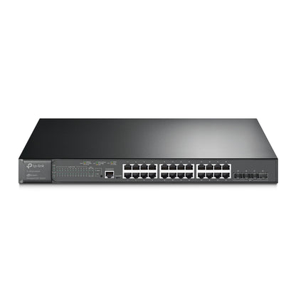 TP-LINK JetStream 24-Port Gigabit and 4-Port 10GE SFP+ L2+ Switch PoE