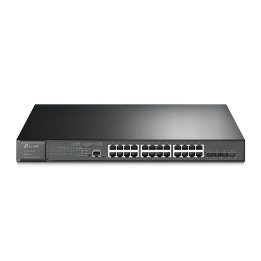 TP-LINK JetStream 24-Port Gigabit and 4-Port 10GE SFP+ L2+ Switch PoE