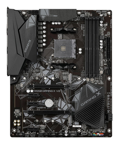 Gigabyte B550 Gaming X V2 Motherboard - AMD Ryzen 5000 CPUs, 10+3 Phases VRM, up to