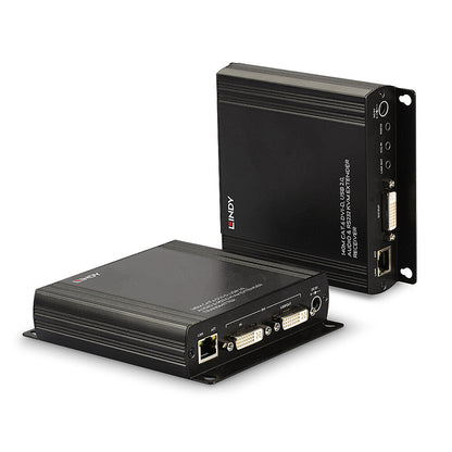 Lindy 140m Cat.6 DVI-D, USB, Audio and RS-232 KVM Extender KVM Switch