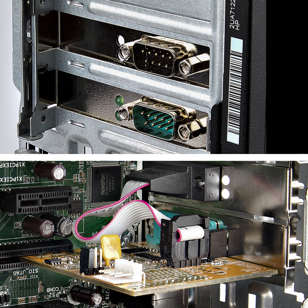 StarTech.com 2-Port PCI Express Serial Interface Card, Dual Port PCIe to RS232 (DB9) Hub