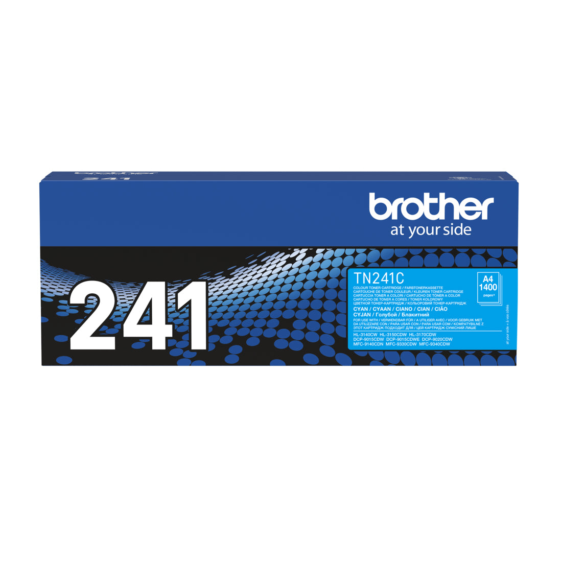 Brother TN-241C Cyan Toner Cartridge (1.4K pages, Brother HL-3140)