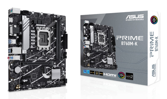 ASUS PRIME B760M-K Intel B760 LGA 1700 micro ATX Motherboard