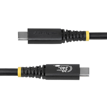 StarTech.com 2m (6ft) USB4 Cable, 20Gbps, USB-IF Certified USB-C Cable, 240W PD EPR