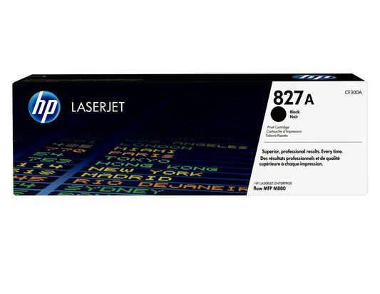 HP CF300A/827A Black Toner Cartridge (29.5K pages, HP Color LaserJet M 880)