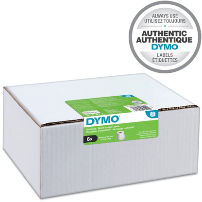 DYMO Authentic LabelWriter Large Shipping Labels/Name Badges | 54mm x 101mm | 24