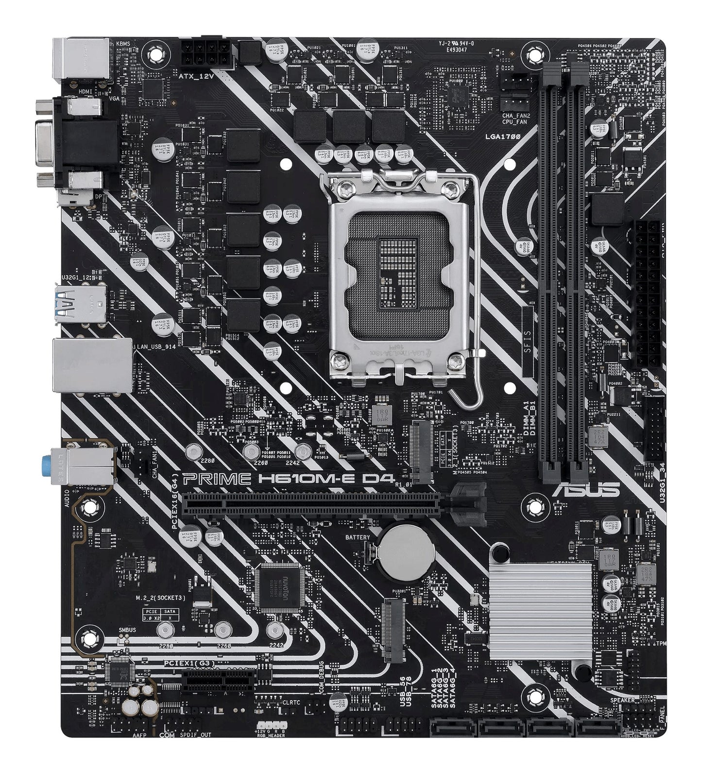 ASUS PRIME H610M-E D4-CSM Intel H610 LGA 1700 micro ATX Motherboard