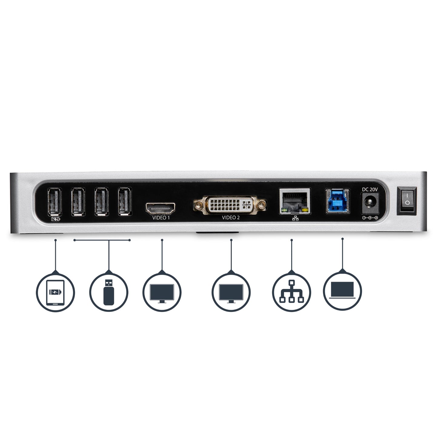 StarTech.com Monitor & DVI/VGA USB Docking Station
