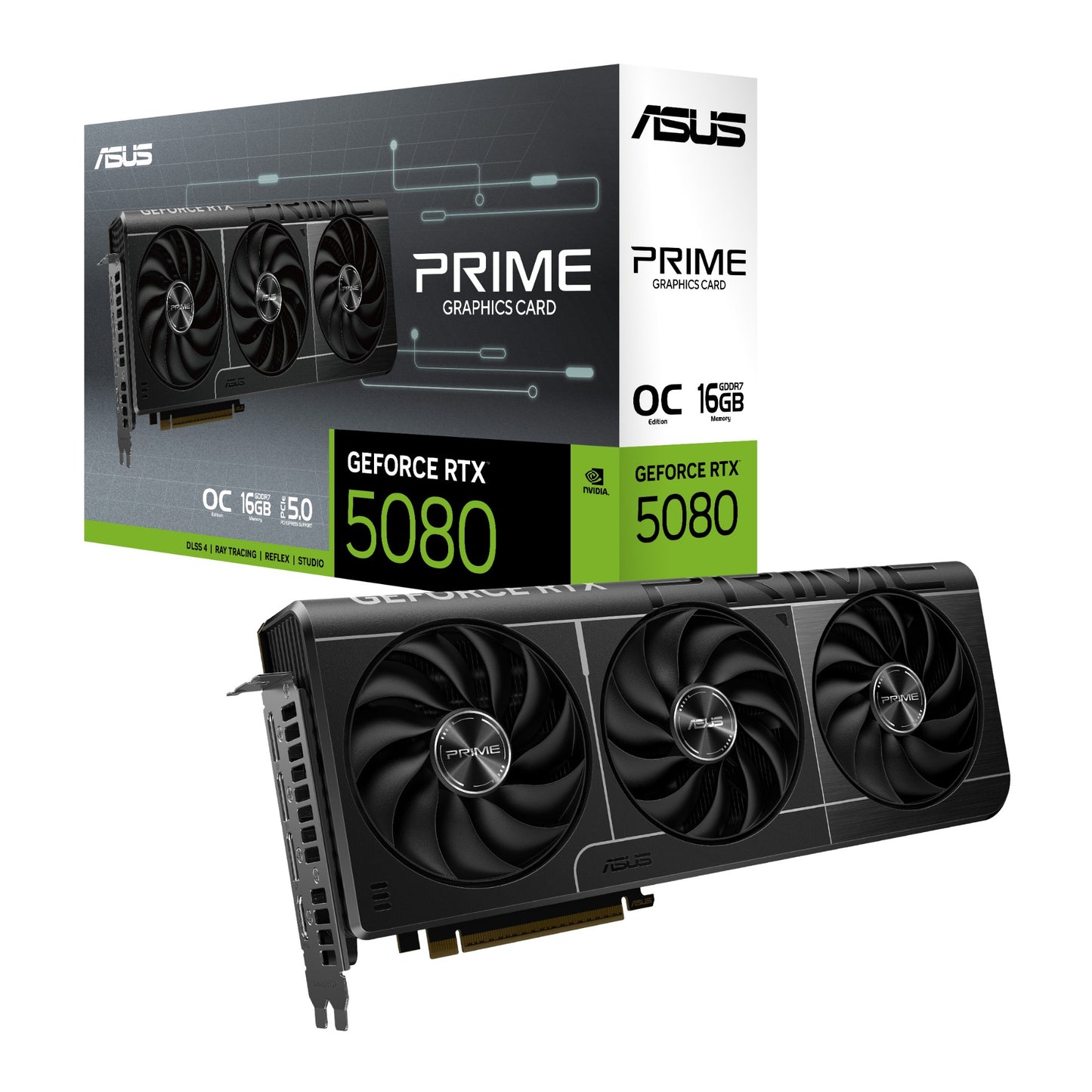 ASUS Prime GeForce RTX 5080 16GB GDDR7 Graphics Card (4M0NA00)