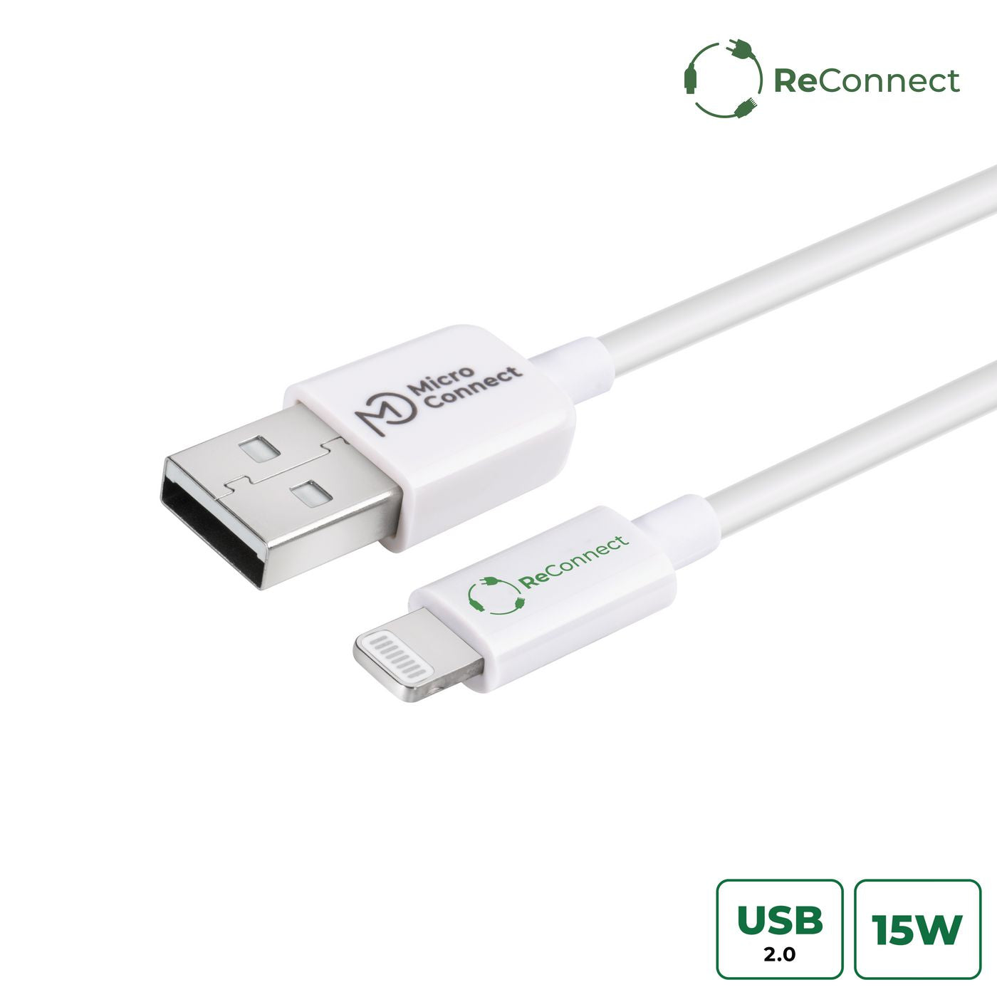Microconnect ECO-LIGHTNING1 lightning cable 1 m White