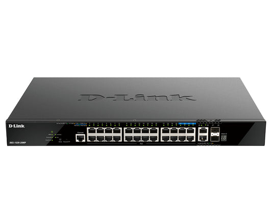 D-Link 28-Port Gigabit Stackable POE+ Smart Switch