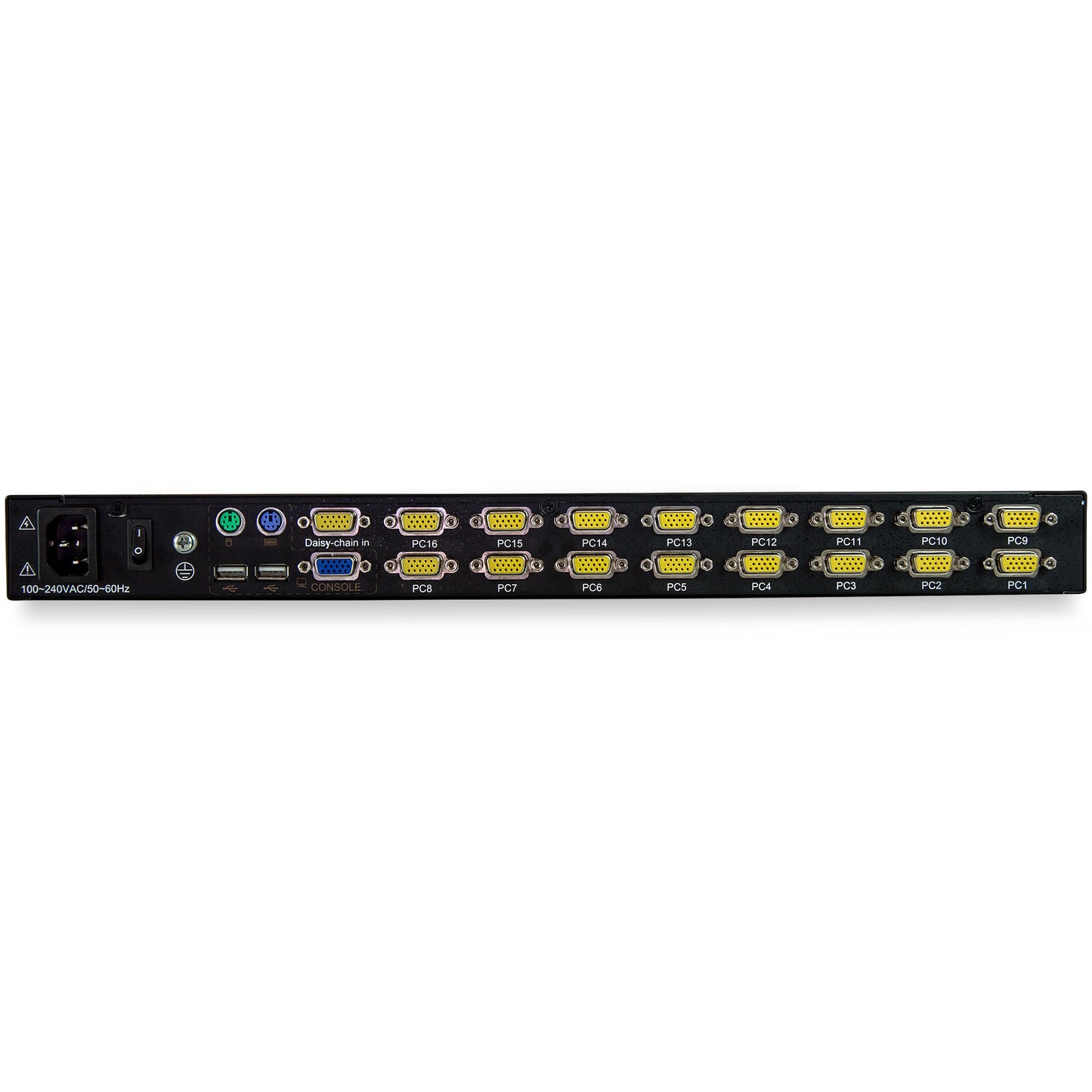 StarTech.com 16 Port Rackmount KVM Console w/ 6ft Cables - Integrated KVM Switch w/ (NS1716K)