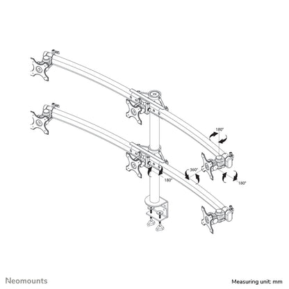 Neomounts FPMA-D700D6 Monitor arm 19-27"