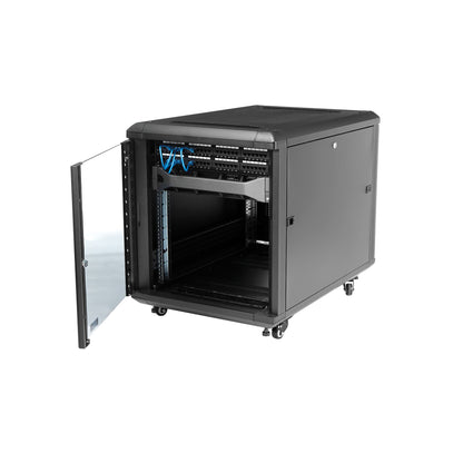 StarTech.com 12U Enterprise-Grade Flat Pack Server Rack Cabinet, 19in Enclosed