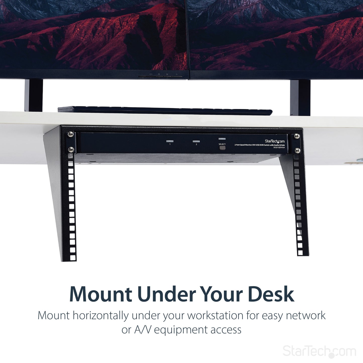 StarTech.com 6U Wall Mount Patch Panel Bracket – 19 in – Steel - Vertical Mounting