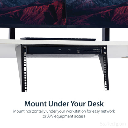 StarTech.com 6U Wall Mount Patch Panel Bracket – 19 in – Steel - Vertical Mounting
