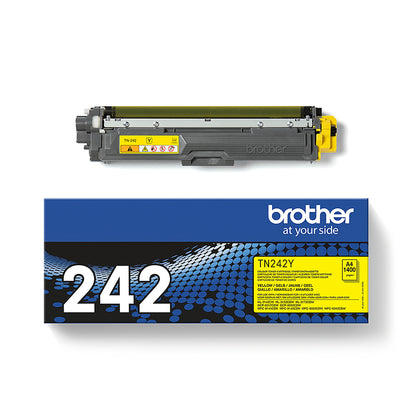 Brother TN-242Y Yellow Toner Cartridge (1.4K pages, Brother HL-3142)