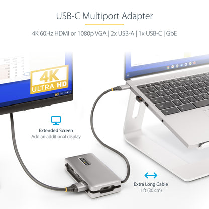 StarTech.com Multiport Adapter HDMI/VGA USB-C Docking Station 100W