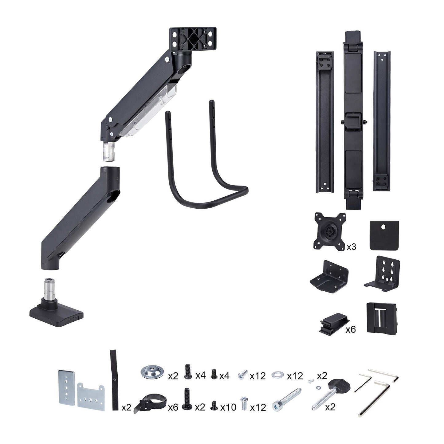StarTech.com Desk Mount Triple Monitor Arm with Crossbar For Up To Three 27in